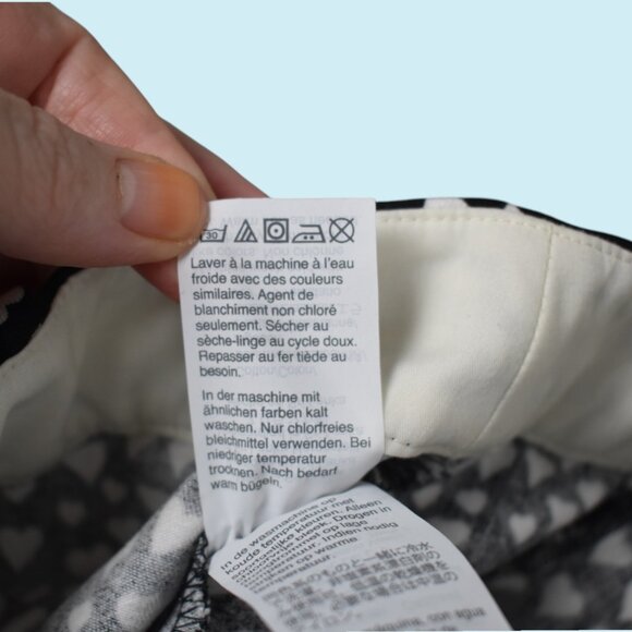 J Crew Mercantile Winnie Pants Women's Size 14 Black with Hearts Crop Comfort - Picture 9 of 14